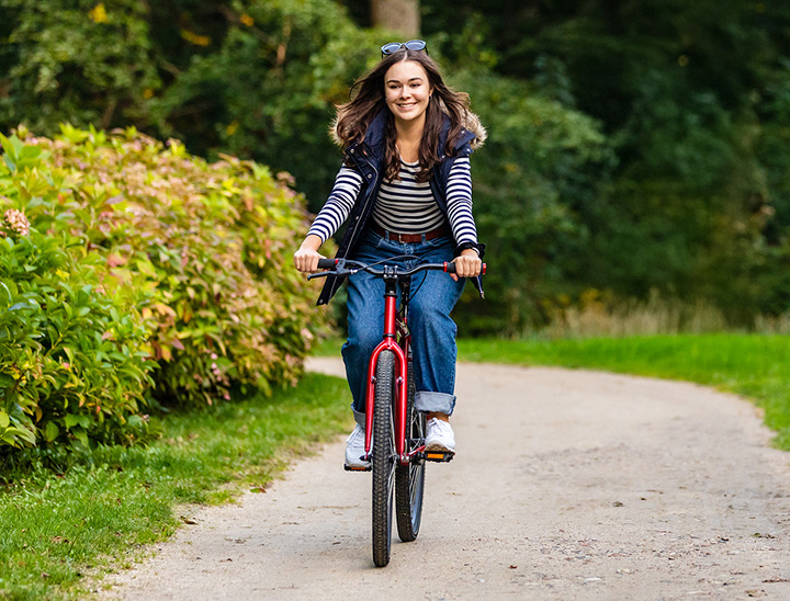 Image of person riding a bicycle